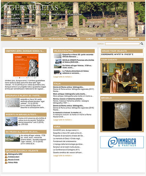 Centosettantacinque contributi di "Ager Veleias" (2006 – 2018)