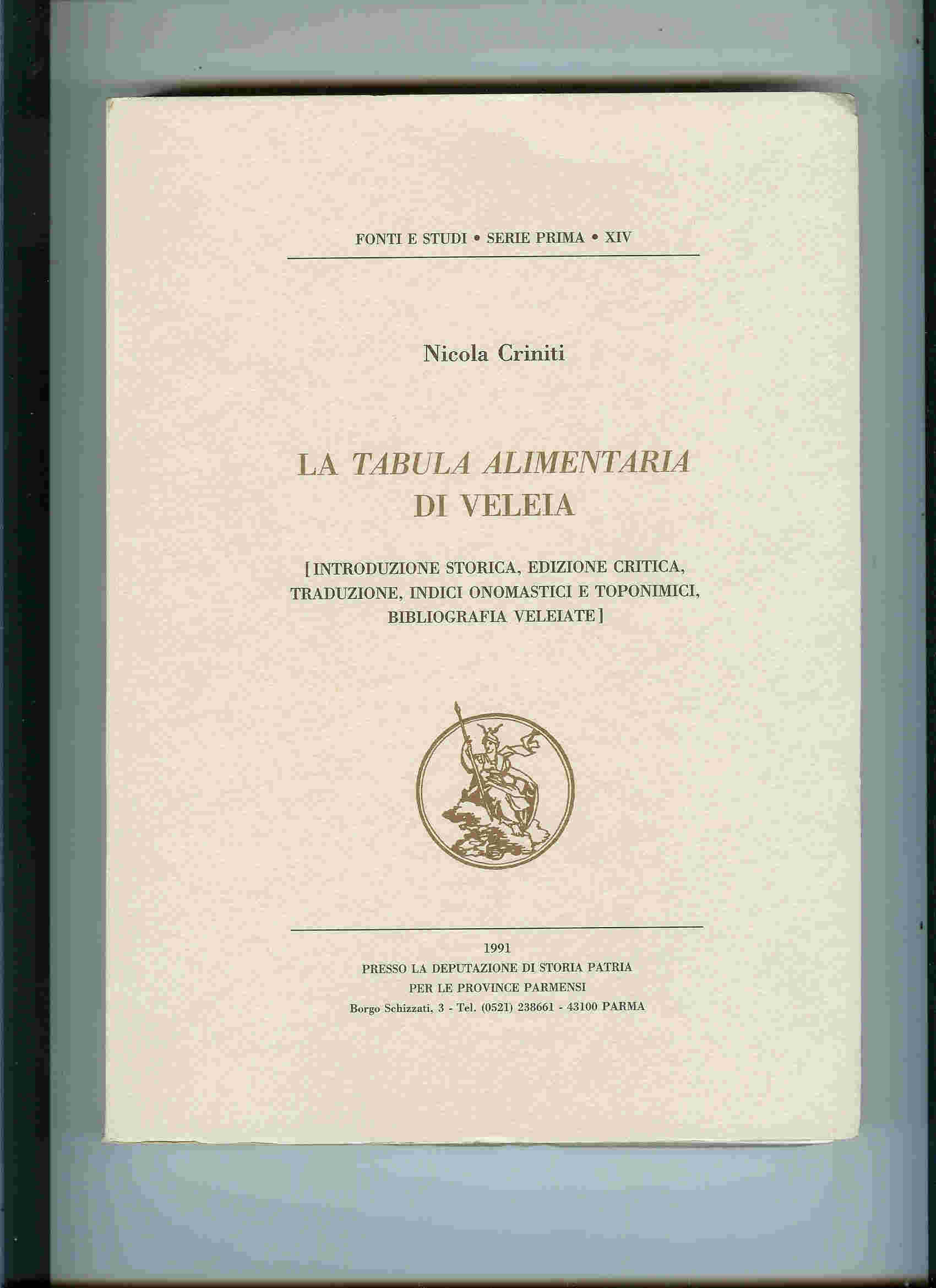 LA TABVLA ALIMENTARIA DI VELEIA