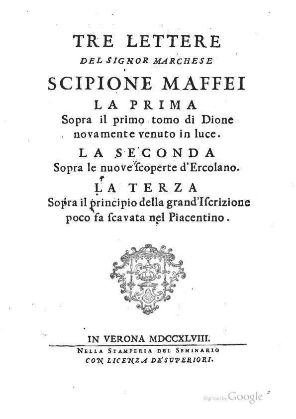 SCIPIONE MAFFEI